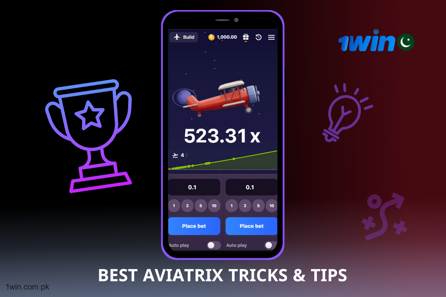 Take a closer look at 1win Aviatrix if you're keen on enjoying the following benefits:
