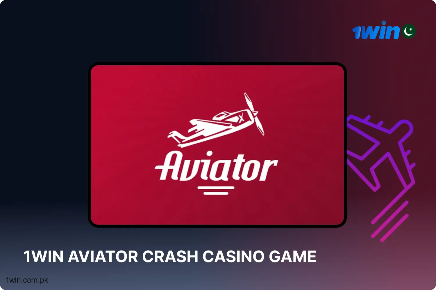 In Pakistan, the Aviator Crash game has gained significant popularity and can be played for real money at the 1win Casino.