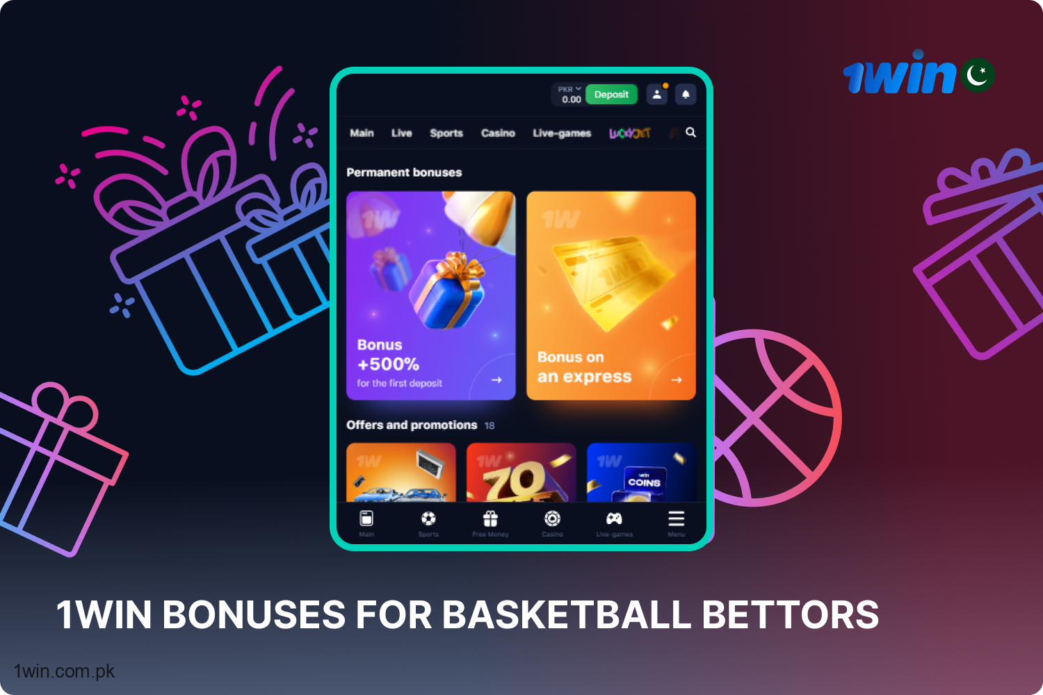 To enhance user experience, 1win has launched a versatile mobile application compatible with both iOS and Android devices. This app allows players in Pakistan to engage in basketball betting whenever and wherever they prefer.