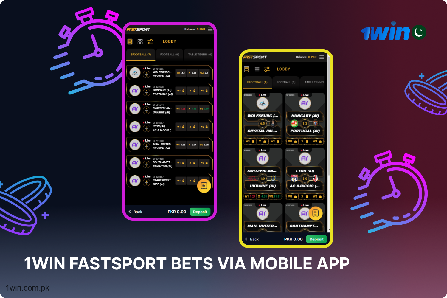 Absolutely, you can partake in 1win online Fastsport betting via the mobile app. The bookmaker utilizes cutting-edge streaming technology to ensure an optimal user experience, even while you're on the move.