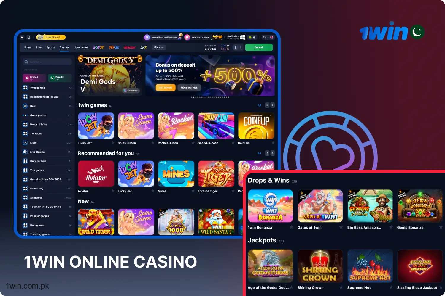 In the vast ocean of sports betting platforms, 1win distinguishes itself through its legal operations and a diverse set of offerings tailored for Pakistani users. You'll discover numerous sports markets and competitive odds, enriching your betting experience. For those inclined towards casino thrills, 1win also boasts an extensive online casino packed with sought-after slots, live dealer games, and classic table games to suit all preferences.