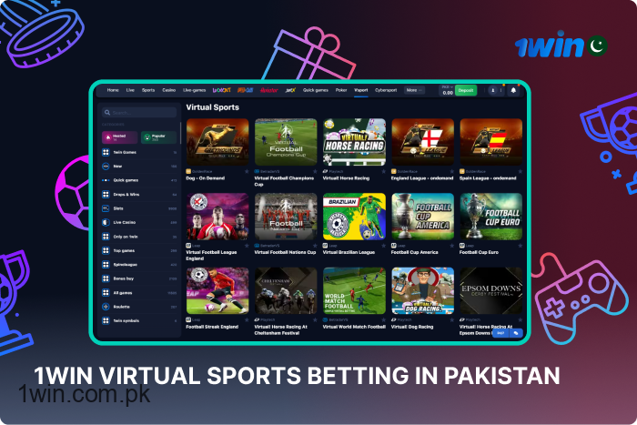 1win has become a favored platform for virtual sports betting among players in Pakistan.