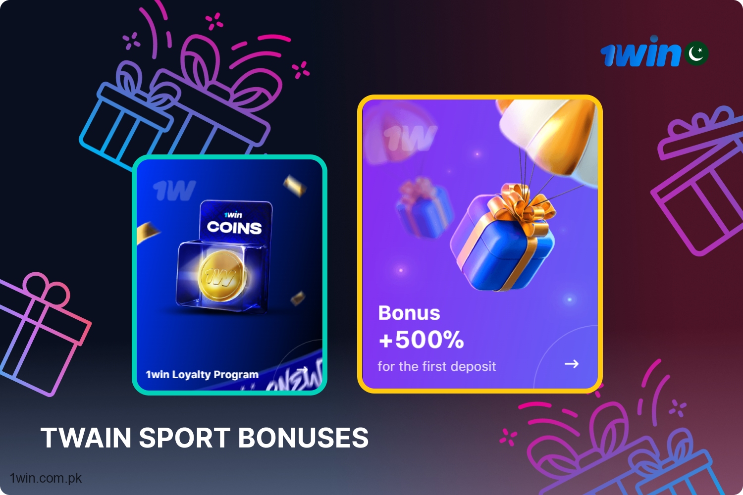To expand your betting prospects, players in Pakistan can leverage promotional offers provided by 1win.