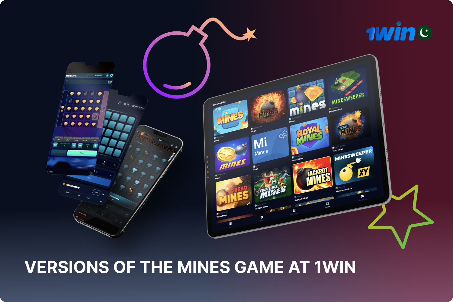 1win presents players with a wide array of Mines game variations.