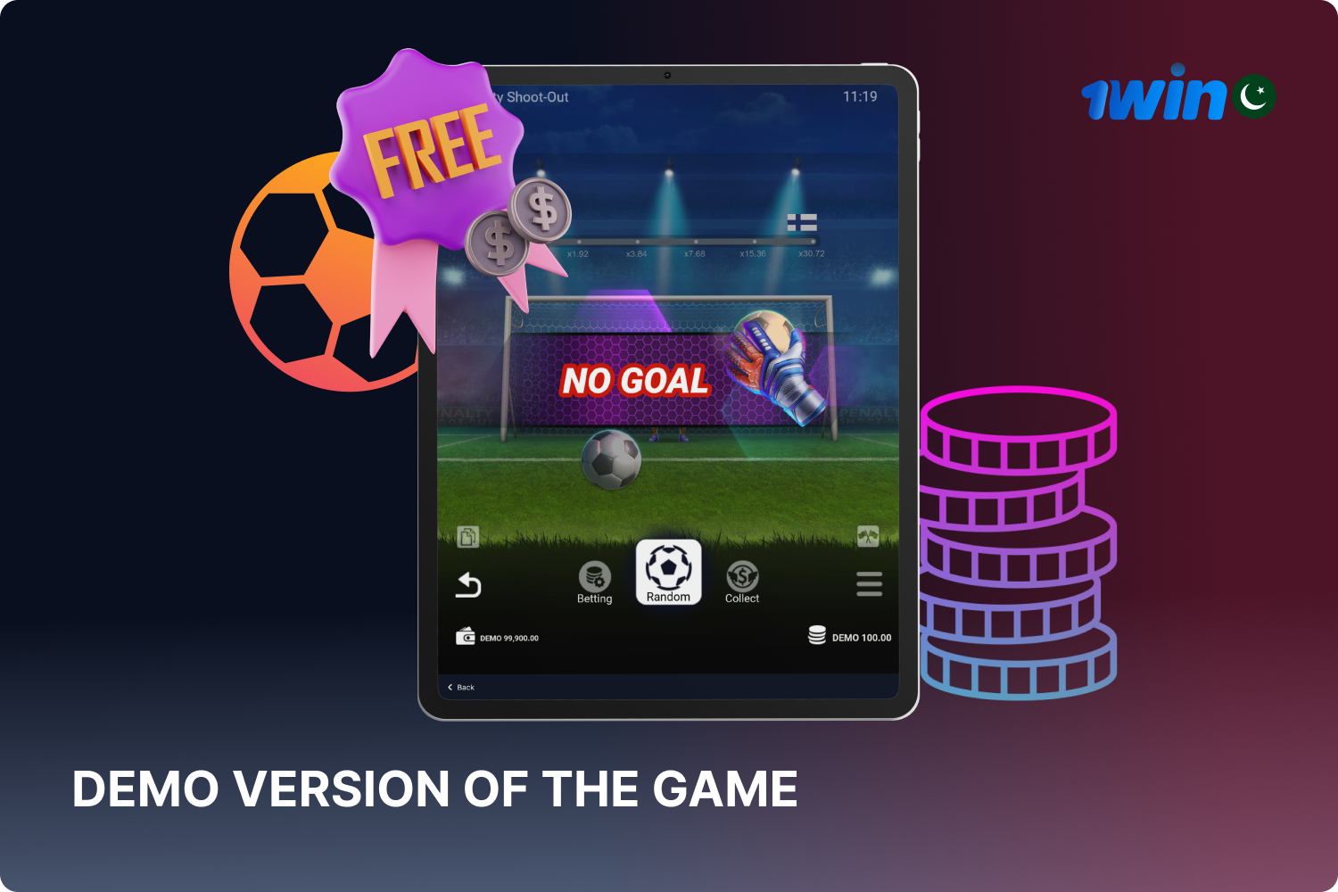 Newcomers at 1win should explore the demo version of Penalty Shoot Out.